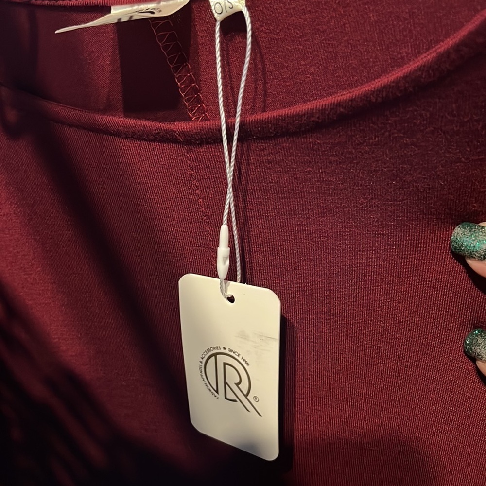 NWT burgundy knit tank dress. CLEARANCE - Picture 6 of 6